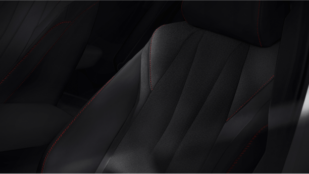 A close-up of interior seats are shown.