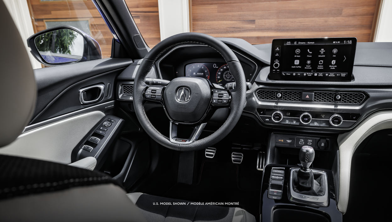 Medium shot of interior dashboard.