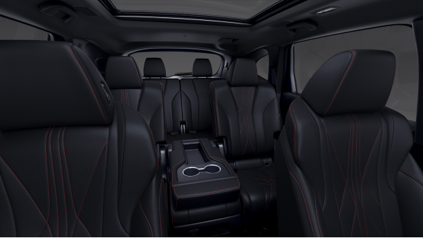 The brown interior of an MDX. / L’intérieur brun d’un MDX.