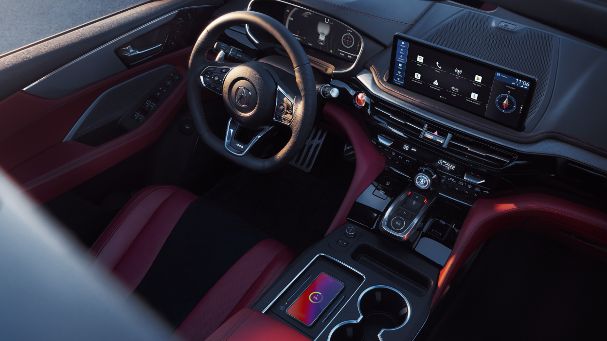 The cockpit of an MDX.