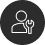 An icon depicting a person and a wrench is shown. 